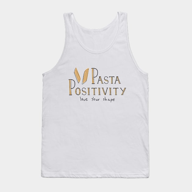 Pasta Positivity - Penne Tank Top by Abbilaura